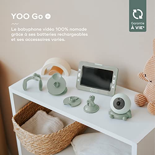 Babymoov-Babyphone-Camera-YOO-Go-Sans-Fils-Batterie-Rechargeable-Longue-Autonomie-4-Accessoires-Supports-Camera-inclus-Grand-ecran-5-Zoom-Garantie-a-vie-Berceuses