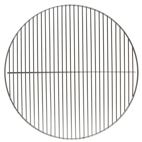 Brandsseller Grillrost Edelstahl Ø 44,5 cm – robuste & rostfreie Rostauflage als Ersatzrost – passend für z. B. 47 cm Kugelgrill von Weber und andere Marken, BBQ Zubehör – ohne seitliche Klappen