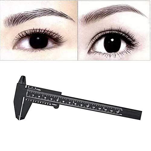 Preisvergleich Produktbild Shenye 150mm Augenbrauen positionierung herrscher 1 STÜCK Microblading Wiederverwendbare Make-Up Messen Augenbrauen Guide Lineal Permanent Werkzeuge Augenbraue Schablone Lineal (schwarz)