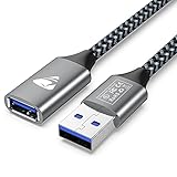 【Schützen Sie Ihre Ausrüstung】:Aioneus usb verlängerungs kabel verwendet hochwertigen sauerstofffreien Kupferkerndraht und ein hochdichtes Aluminiumfoliennetz, das eine hervorragende Abschirmwirkung hat und eine verlustfreie Signalübertragung 【gewährleistet. Wir haben mehr als 20.000 Tests durchgeführt, um sicherzustellen, dass Ihre Geräte nicht beschädigt werden.