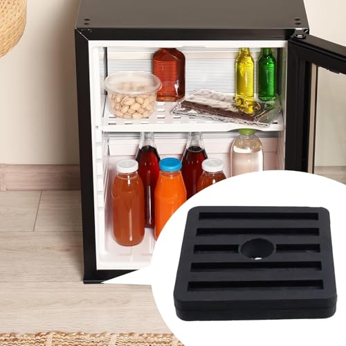 ممتص صدمات مطاطي لاهتزاز مكيف الهواء لتقليل ضوضاء مكيف الهواء، عبوة من 8 قطع، اسود