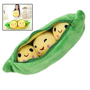 Aisoway PEA gevulde plant pop Kawaii voor kinderen jongens meisjes cadeau PEA gevormd kussen speelgoed leuke kinderen…