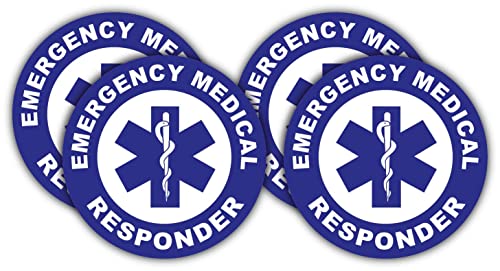 Emergency Medical Responder Hard Hat Sticker/Helmet Decal Label Lunch Tool Box Rescue