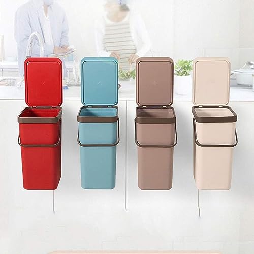 Contenedor de reciclaje portátil con asa para evitar olores y suciedad en el jardín 6
