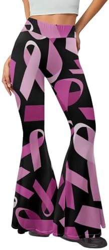 Gomyblomy High Waisted Stretchy Pants, Fashionable Skinny Flare Yoga Pants for Women, Size S-2XL