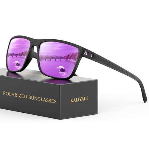 Image of KALIYADI Polarized Sunglasses for Men, Lightweight Sun Glasses with UV Protection for Driving Fishing Golf