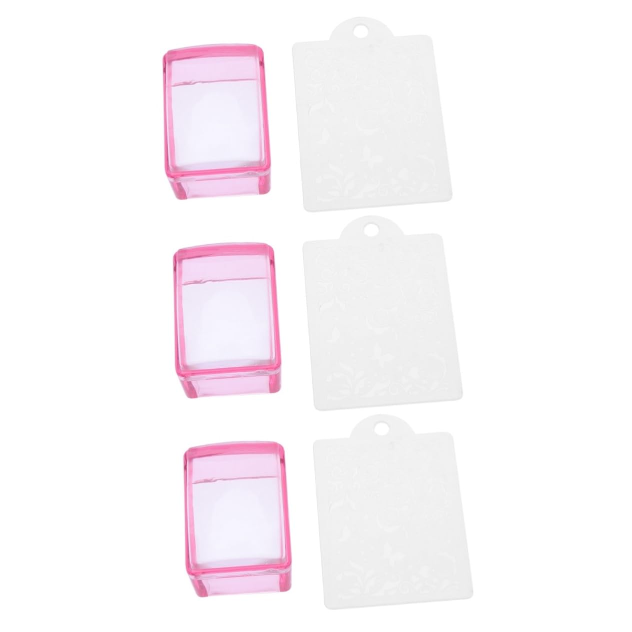 3pcs Nail Stamper Kit Manicure Stamper Nail Art Stamping Manicure Tool Polish