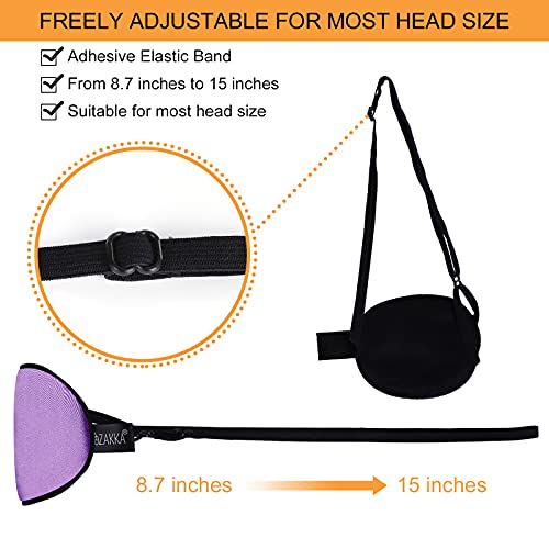 eZAKKA Adesivos para os olhos para adultos e crianças, 2 peças de seda elástica para olhos preguiços