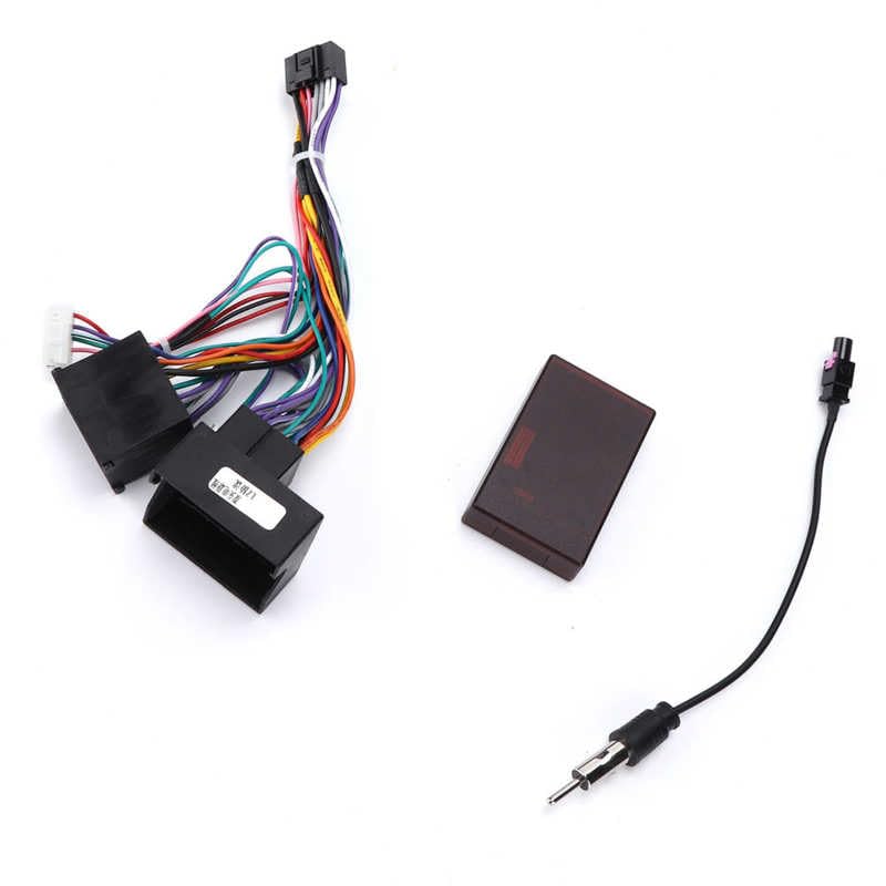 Car Power Cable CNC Technology ABS for Audio Wiring Harness Plug and Play Durable with Canbus Box Replacement for