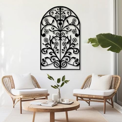 Arch Metal Wall Art, Rustic Arch Metal Wall Art, Metal