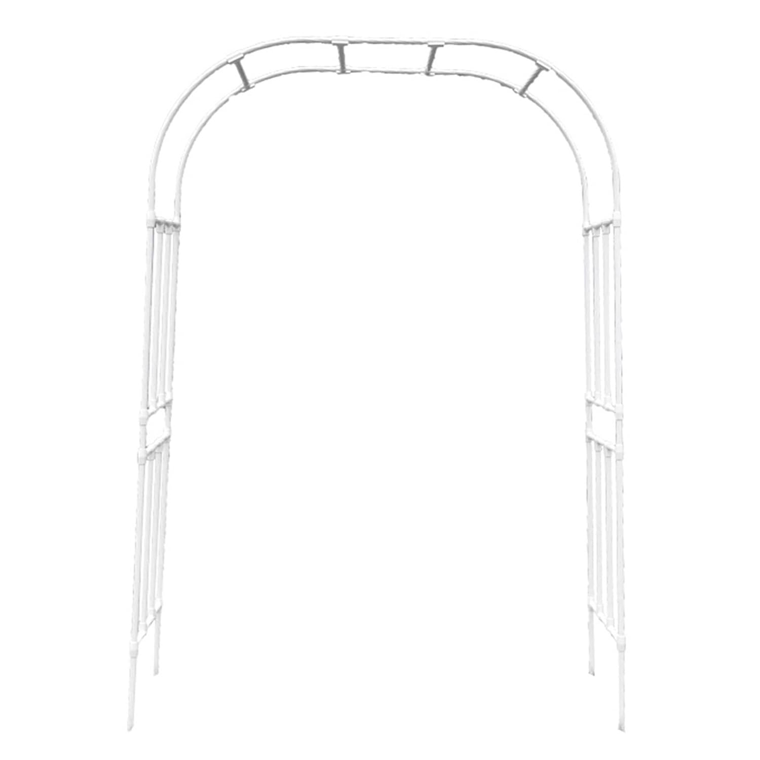 Arco de boda para ceremonia en jardín blanco y soporte para eventos exteriores