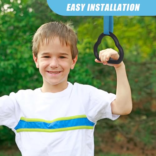 Set de anillas para gimnasia de plástico resistentes miniatura 3