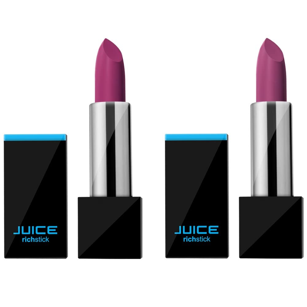 JUICE | WATERPROOF & LONG STAY LIPSTICK (RICHSTICK) | ENDURINGBERRY RICH STICK M-6, MISSMAUVE RICH STICK M-98 | PACK OF 2