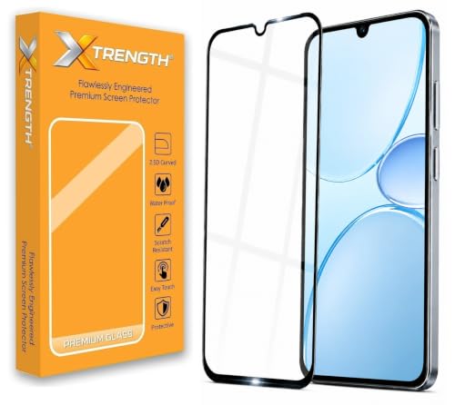 Image of Tempered Glass for Realme Narzo 100 Lite (6.8 Inch) with Installation Kit | 9H Edge to Edge Screen Protector | Anti Scratch