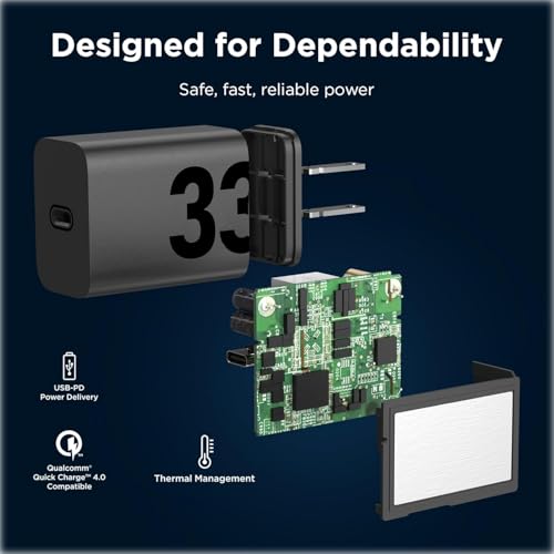 Image of Motorola TurboPower 33W Fast Charger with 1m USB-A to USB-C Cable Compatible with  G54 5G, Motorola G Power 2025,  G75 5G, G Stylus 2024, Razr 50, Razr 60