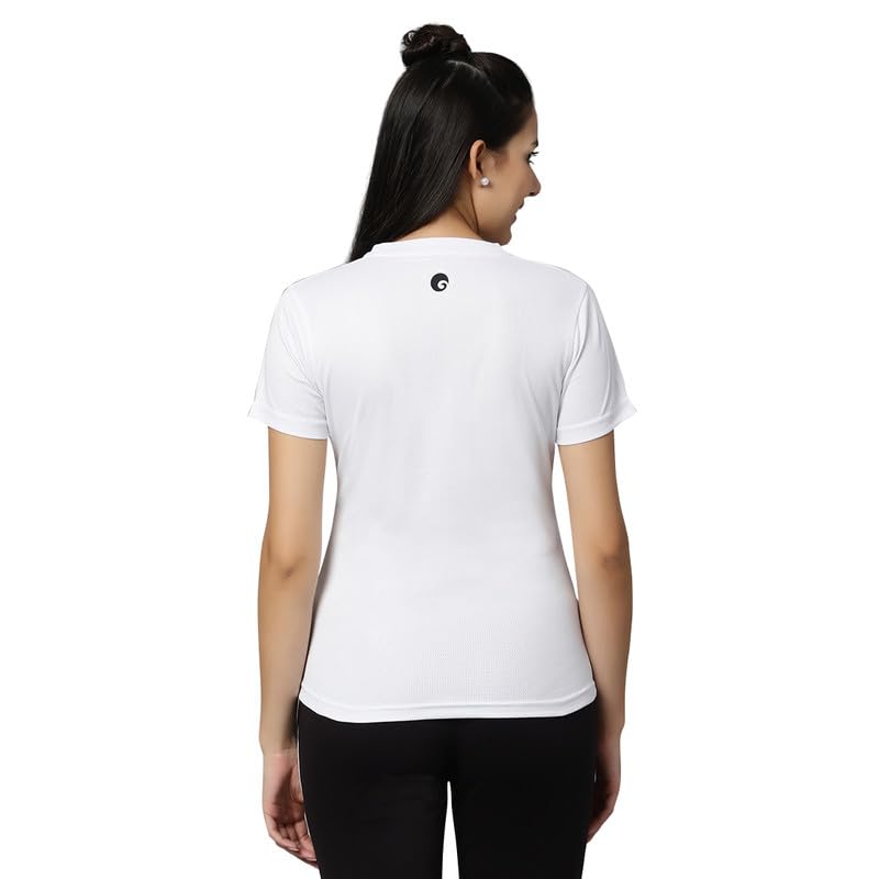 Image of omtex Dotty Athletics Tee for Women's | Short Sleeve Tees | Quick Dry Outdoor Running Gym Workout,Sports T-Shirt with Multipack Tee