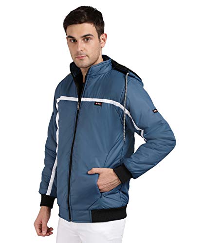 Image of Christy World Men's Regular fit Jacket (FULLJCKET MNS 041 DARKGRY L Dark Grey Large)
