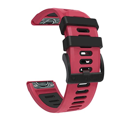 Bracelet de montre en silicone 26mm pour Garmin Fenix 7X 6X Pro, coloris agate