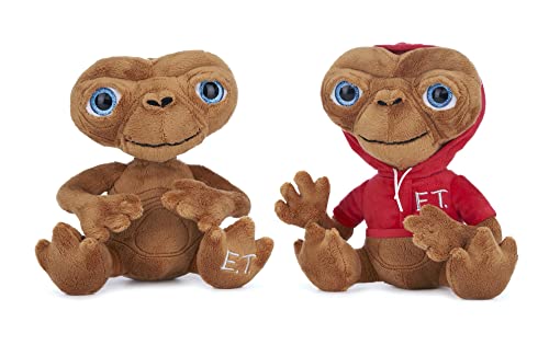 E.T. The Extra-Terrestre 10 pulgadas 25 cm suave regalo calidad suave juguete de peluche paquete de 2 capucha y sin capucha