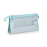 Zeller 14670 Kosmetik-Tasche, Polyester, türkis, ca. 26 x 9 x 15 cm, Travel-Case, Schminktasche