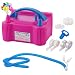 Portable Dual Nozzle 110V 600W Electric Balloon Pump Blower Inflator + Hose Extension and Balloon Decorating Strip Kit for All Party Balloons Decorations