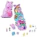 Produktbild Polly Pocket Mama und Joey Känguru Tasche - 2-in-1-Spielset mit Tierkinderzimmer, 2 Puppen, 7 Tieren und Zubehör, inklusive weichem Beutel und Schatulle, perfekt für unterwegs, ab 4 Jahren, HKV50