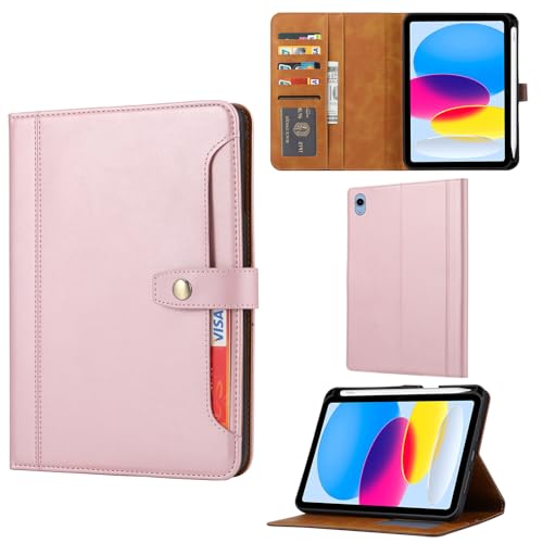 Étui iPad 7e génération rose doré compagnon idéal pour travailler au café