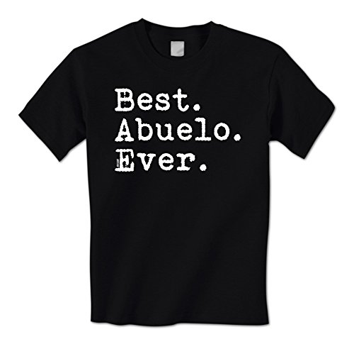 Swift Pigeon Apparel Best. Abuelo. Ever. Period Spanish Happy Father's Day Mens T-Shirt (XL Black) Swift Pigeon Apparel Best. Abuelo. Ever. Period Spanish Happy Father's Day Mens T-Shirt (XL Black)