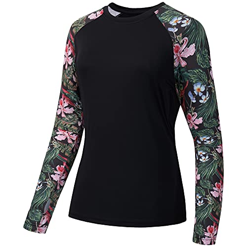 Bassdash Damen Rash Guard UPF 50+ UV Sonnenschutz T-Shirt Langarm...