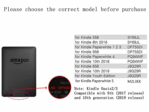 Ebook Reader Covers - For Kindle Case Auto Sleep/Wake Up Smart Cover For Kindle Oasis Paperwhite 11Th (M2L3Ek) 10Th 4/3/2 National Tide Animal Dragon Printed Ebooks Protective Shell ,Dragon1,For M2 #TOP6