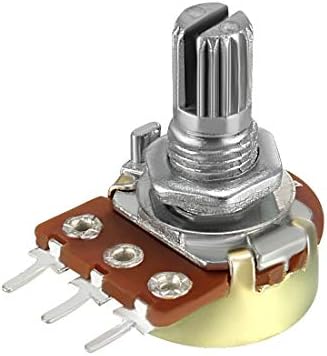uxcell WH148 1K Ohm Variable Resistors Single Turn Rotary Carbon Film ...