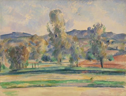 Tableau d'automne de Paul Cézanne pour déco de chambre vintage 60x90cm