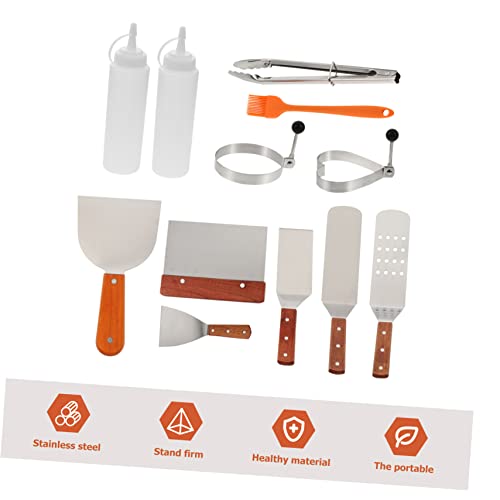 Kit de utensilios de barbacoa portátil de acero inoxidable miniatura 4