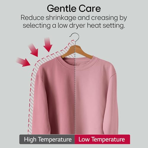 Image of LG 9 Kg, Wi-Fi, Dual Inverter Heat Pump, Eco-Hybrid Technology Fully Automatic Front Load Dryer (DHV09SAM, Double Layer Air Filter, Allergy Care, Auto Cleaning Condenser, Middle Black)