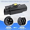 WODHMIEY Type 2 to Type 1 EV Charging Adapter 32A 250V 7.2kW IEC 62196 to SAE J1772 Converter Plug with CE ROHS Certification Water Resistant IP54 Rated Compact Lightweight for Plug-in Vehicles #1