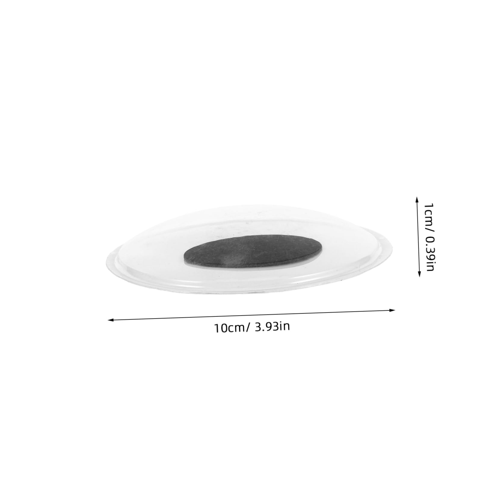 Tofficu Self-Adhesive Eyes 4pcs Large Googly Eye Stickers for DIY Crafts Puppets Dolls