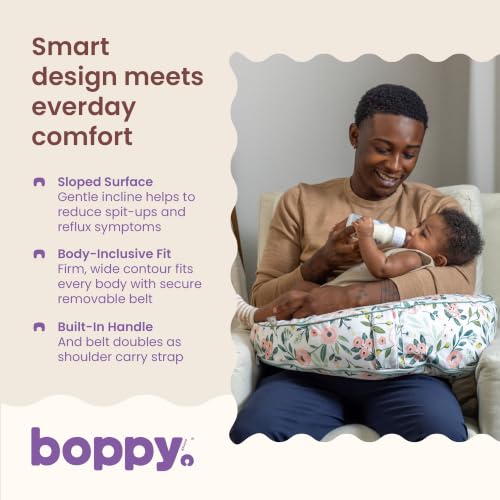 Image of Boppy Uplift Nursing Pillow, Inclined Feeding Support for Reflux Symptoms