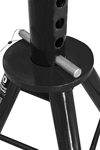 Image of Torin 10 Ton (20,000 lb) Capacity Heavy Duty Steel Jack Stands, Low Profile, 2 Pack, T80070 , Black