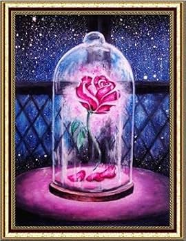 美女と野獣　押し花アート ◇押し花◇美女と野獣ペア画 | Flower-Deco Room