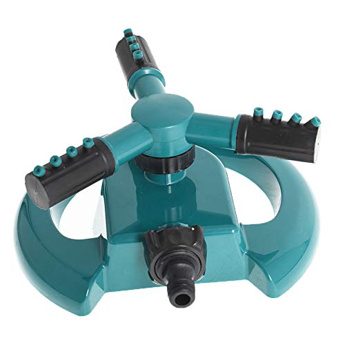 labworkauto Lawn Sprinkler,Adjustable Garden Lawn Sprinkler Automatic Water Spinning Sprinkler 360 Degree Rotating Sprinkler 3- Arm Rotating Sprinkler System