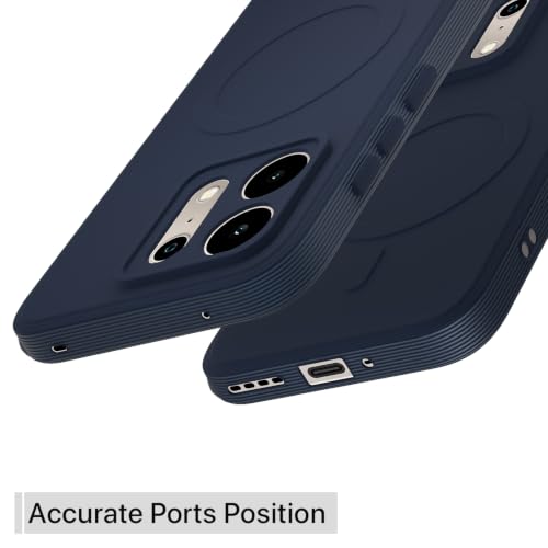 Image of Outlouders Back Cover for Realme P4s 5G | Soft Matte Silicone | Slim Fit | Magnetic-Safe Logo Design (Magnetic-Safe Not Compatible) | Shockproof | Camera Protection Bumper Case (Blue)