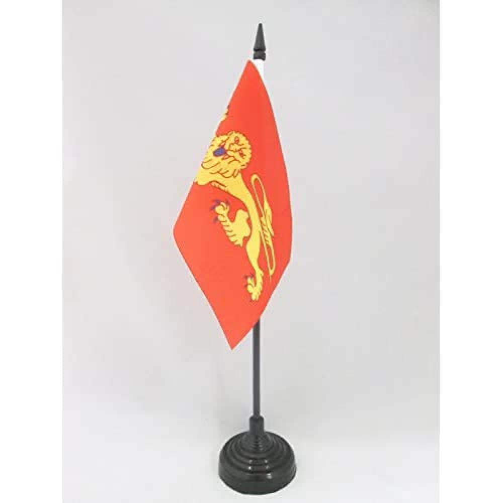 AZ FLAG, Aquitaine Table Flag 4'' x 6'', French region of Aquitaine Office Mini Banner 100% Polyester 15 x 10 cm
