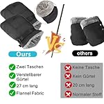 Kinderwagen Handwärmer, Kinderwagen Handschuhe mit Fleece Innenseite,Kinderwagenmuff Atmungsaktiv Wasserfest Winddicht für Kinderwagen Buggy Radanhänger