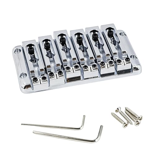 Chevalet fixe guitare 6 cordes bloc zinc accessoire de rechange et lutherie