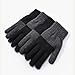 Winter Gloves for Men Women Texting Warm Running with Thermal Soft Knit Lined Color Block Elastic Fashion Glove (Light Gray, One Size)