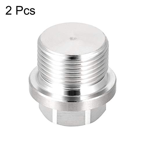 Tapón macho M22 bloqueador de fugas en acero inoxidable 304 macizo 4