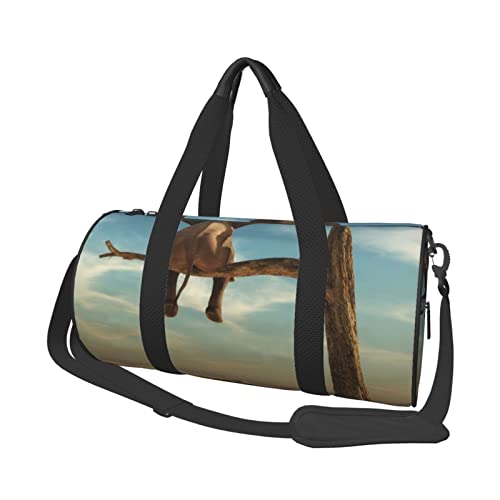 Sac de sport compartiment chaussures étanche homme femme Reting Elephant noir réglable