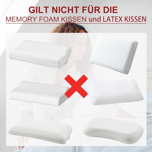 Soifox Kissenbezug 40x60 2er Set - Anthrazit kopfkissenbezug Für Kissen 40 x 60 cm 100% Mikrofaser Resistent und Hypoallergen Kissenbezüge mit Reißverschluss