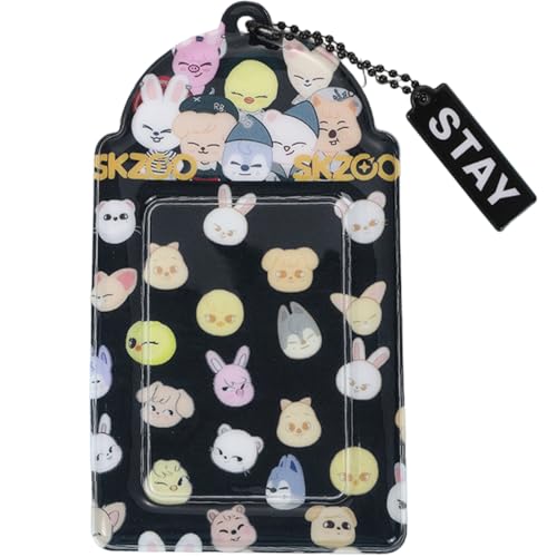 Defgnop Tarjetero Stray Kids Skzoo, Stray Kids Merch Para Fans De Kpop, Bonito Colgante Skzoo, Para Los Fans Negro