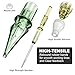 Tattoo Cartridge Needles,Solong Pro 20Pcs Disposable Tattoo Needles 1214 Round Liner X-Taper Tattoo Needle Cartridge(1214RL) EN01S-20-1214RL-X